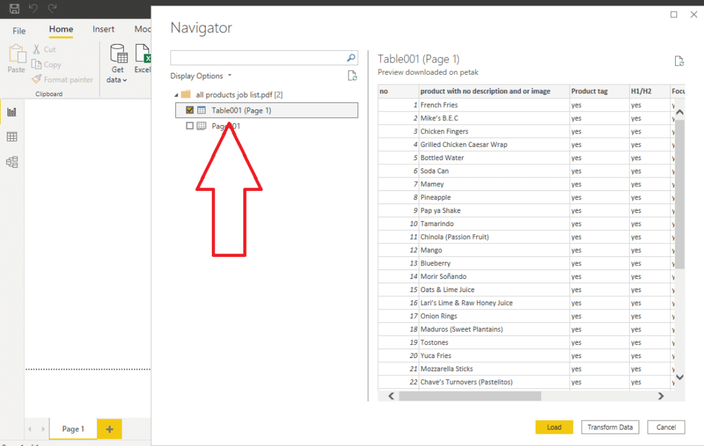 Power BI data sources