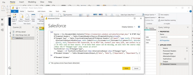 Power BI code